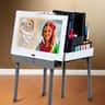 A small picture of Tabletop Easel with Storage Drawer