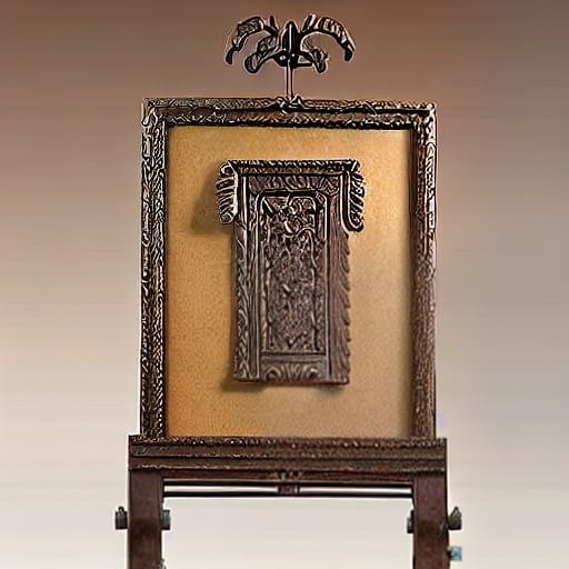 A small picture of Embossed Leather Mirror